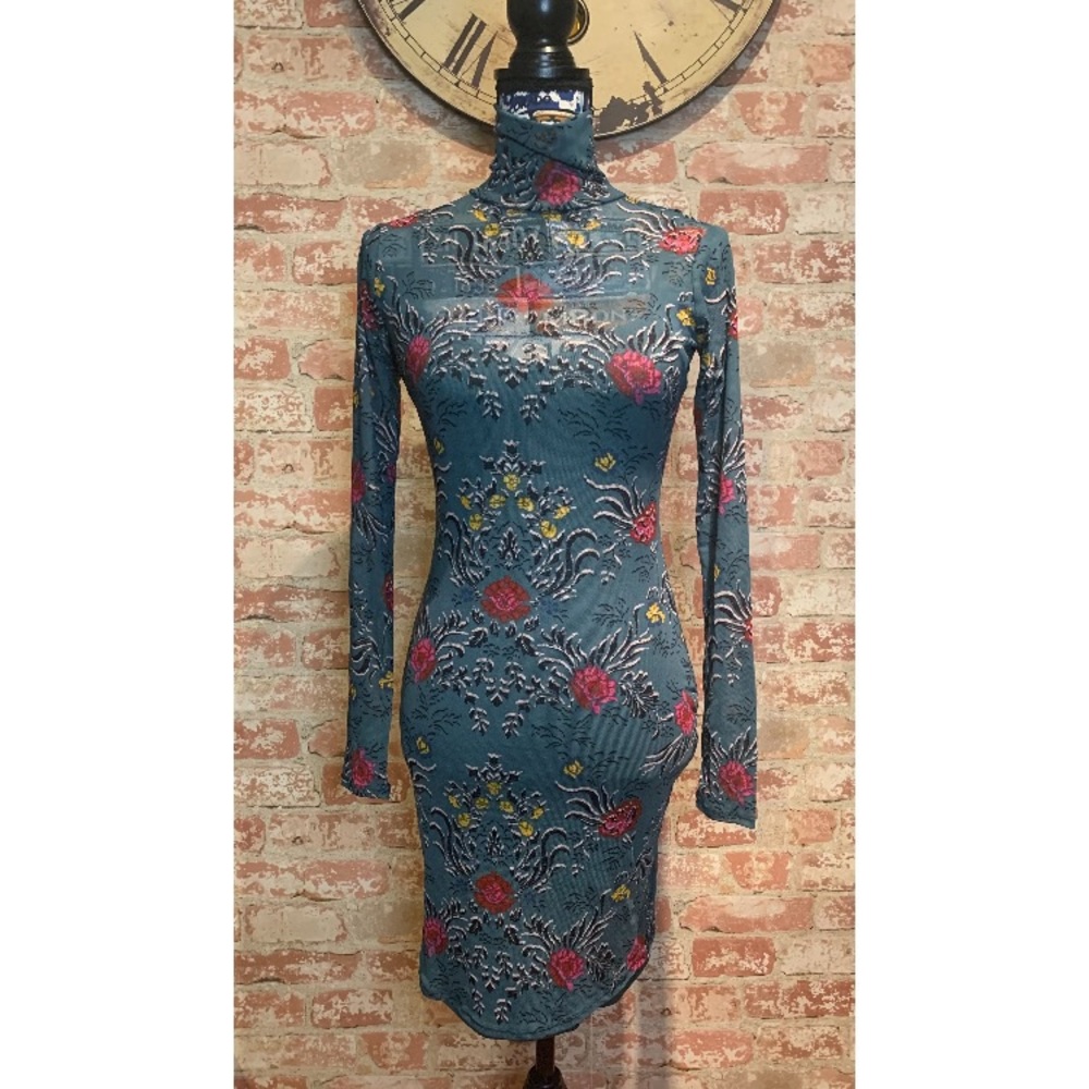 NWT Material Girl 2 Pc Green Floral Dress